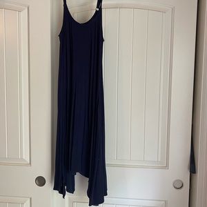 Blue flowy dress